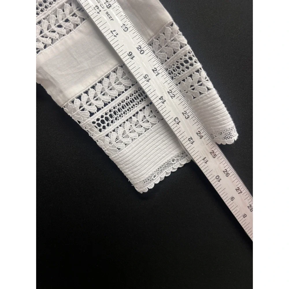 Banana Republic Diora Mini Dres Size L White Embrodery‎